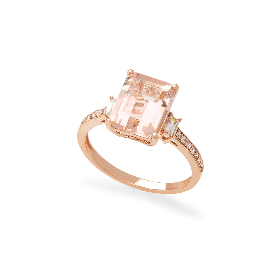 LIMITED QUANTITIES! Effy Final Call ½ CT. T.W. Diamond & Genuine Pink  Quartz Ring In 14K Rose Gold - JCPenney